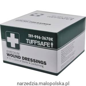 Materiały opatrunkowe 12x12cm 6szt. Tuffsafe TFF9962670K