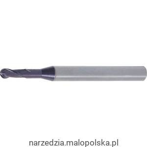 Frez trzpieniowy 0,8 z węglika spiekanego 2 ostrza kulistey chwyt prosty SwissTech SWT1657508A