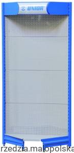 Końcowa narożna perforowana tablica ekspozycyjna z oświetleniem 1050x410x2200 Unior (620576) 995ZDNL