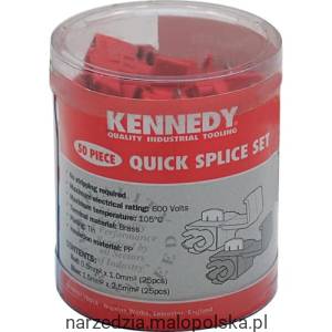 Komplet łączników do kabli 50szt. Kennedy KEN5039930K