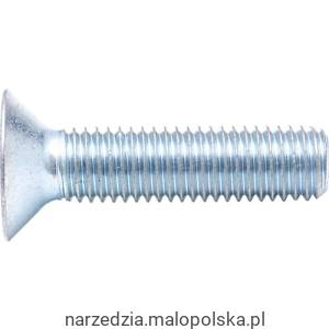 Śruba M8x12 imbusowa łeb stożkowy imbusowa 10.9 din7991 ocynk 100szt. Qualfast QFT6040800A