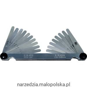 Szczelinomierz listkowy dwustronny 75mm płytkowy Senator SEN5185790K