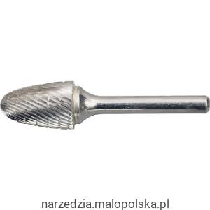 Pilnik obrotowy 3mm x12mm łukowy łagodny węglikowy z łamaczem wióra Kennedy KEN2103080K