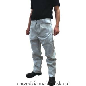 LEATHER WELDERS TROUSERS- GREY - LARGE Cromwell CTL8853938C
