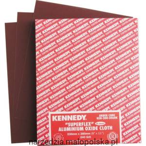 Płótno ścierne gr. 280 w arkuszach 9"x11" żywiczne 1szt. Kennedy KEN2003050K