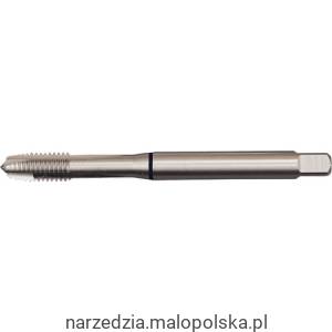 Gwintownik M6x1 HSS-E HSS-Co uniwersalny do różnych materiałów 6H nakrój B din371 din376 rowki proste przelotowy maszynowy czarny pasek Swisstech SWT1858521X