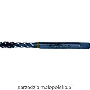 Gwintownik M6x1 HSS-PM do stopów niklu azotowany pasywowany nakrój C 6H spiralny nieprzelotowy maszynowy pomarańczowy pasek Swisstech SWT1856021N PRO20