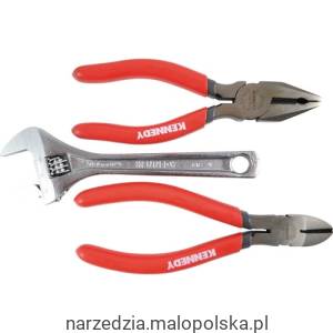 Zestaw szczypiec chromowo-wanadowych CrV 150mm 3szt. Kennedy KEN5589820K PRO19