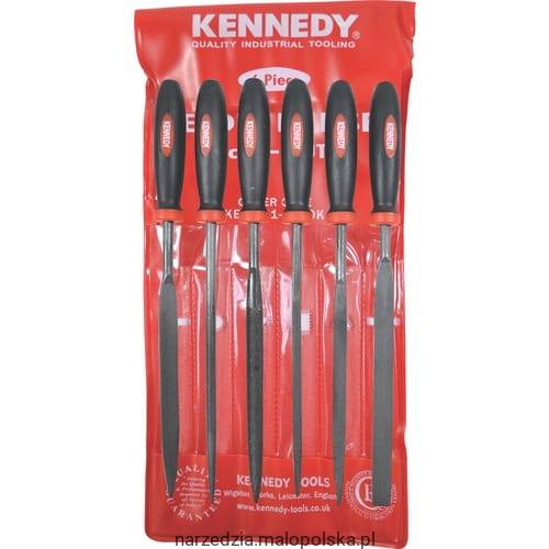 Zestaw pilników igiełkowych 6szt. nacięcie 2 16cm 6.1/2" Kennedy KEN0316980K KEN-031-6980K