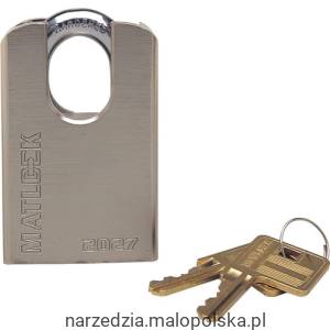 Kłódka 50x15,7mm antywłamaniowa stalowa schowane jarzmo