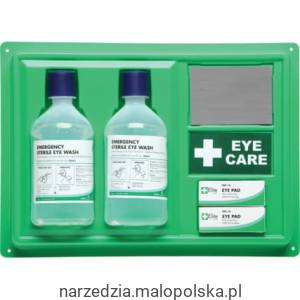 Stacja do przemywania oczu lustro płyn 2x500ml waciki Medikit MED9961900K