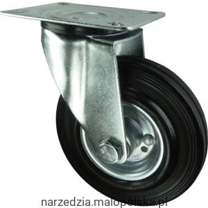 Kółko obrotowe z blaszką mocującą 80mm gumowe STEEL CENTRE Atlas Workholders ATL9451446K