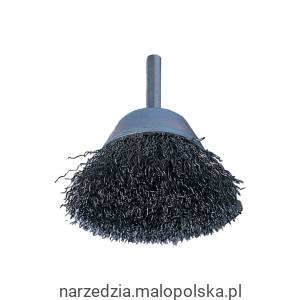 Szczotka druciana 60x60mm 30SWG na trzpieniu pędzlowa kloszowaYork Abrasives YRK2953490K