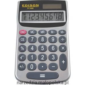PC008 8-DIGIT POCKET LCDCALCULATOR Edison EDI8250050K EDI-825-0050K