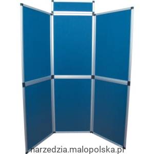 Ścianka składana tablic filcowych 6-elementowa niebieska Offis OFI8360470K