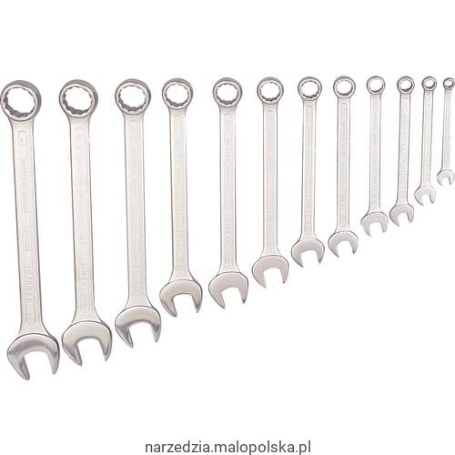 Zestaw kluczy 1/4-1" AF płasko-oczkowych calowych 12szt. satynowane polerowana główka KEN5822930K KEN-582-2930K
