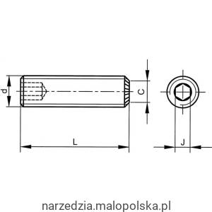 Wkręty dociskowe M12x40 radełkowane gat. 45H 14.9 100szt. Qualfast QFT6023436C