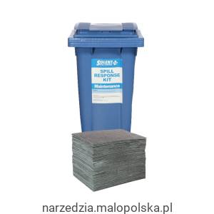 SUSTAINABLE SPILL KIT MAINT' 120LTR WHEEL BIN Solent SOL7422605G