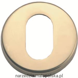 Osłona zamka z polerowanego mosiądzu owal Matlock MTL9494780K
