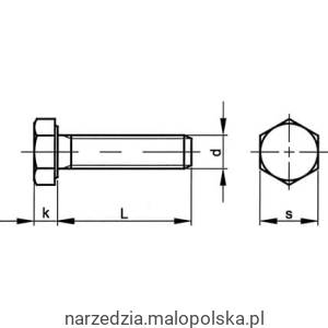Śruba UNC 5/16"x1.1/2" łeb sześciokątny Qualfast CTL6310427D PRO20