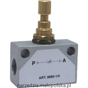 Złączka-zawór dławiący zwrotny do regulacji FR1-1 G1/8 Kennedy KEN2596400K