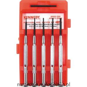 Zestaw wkrętaków sześciokątnych 0,9-2,5mm 5szt. Kennedy KEN5729886K PRO20