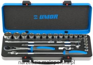 Zestaw kluczy nasadowych 1/2" w metalowej kasecie 10-32/24 Unior (611939) 190BI6P24