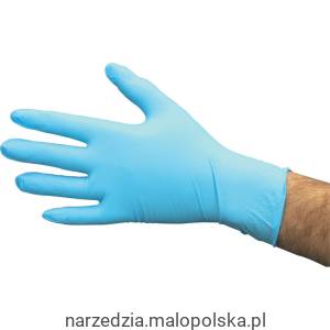 Rękawice nitrylowe bezpudrowe niebieskie XL 100szt. Sitesafe SSF9614037H