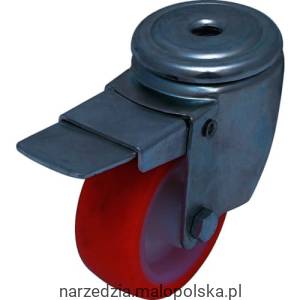 Kółko obrotowe 125mm z otworem na sworzeń i hamulec cynkowane Atlas Workholders ATL9454780K