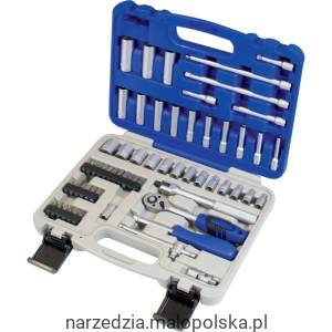 Zestaw klucz nasadowych 1/4" 60szt. metryczny Senator SEN5829040K PRO25