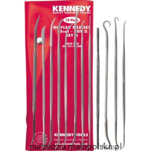 Zestaw pilników rzeźbiarskich B 150mm 12szt. nacięcie 2 Kennedy KDY0319120K KDY-031-9120K