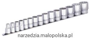 Zestaw nasadek 1/2" na wieszaku 3/8"-1.1/4"/15 Unior (622634) 190H12P15IN