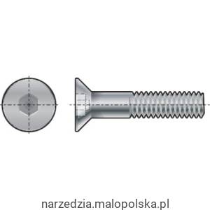 Śruba imbusowa M16x25 łeb stożkowy A4 nierdzewna Qualfast QFT6042251L PRO20-21
