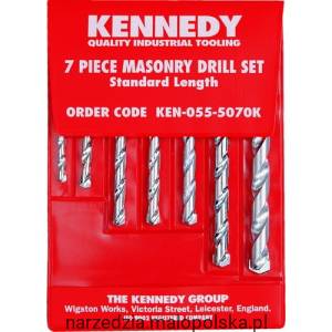 Zestaw wierteł No.6-20 do muru i betonu 7szt. Kennedy KEN0555070K