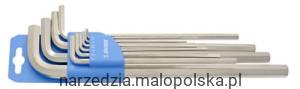 Zestaw długich kluczy imbusowych na plastikowym wieszaku 1/16"-3/8"/9 Unior (617082) 220/3LPH