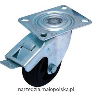 Kółko typ obracalny z otworem na trzpień hamulec 125mm