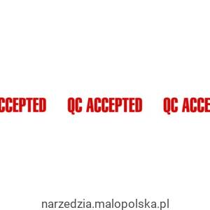 Taśma z nadrukiem QC Accepted 50mm 66m Avon AVN9816290K PRO19-20