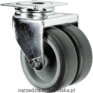 Kółko obrotowe z blaszką mocującą 75mm TWINgumowe Atlas Workholders ATL9450382K