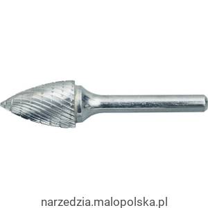Pilnik obrotowy 9,5mm x19mm węglikowy łukowy ostry York Abrasives YRK2104249K
