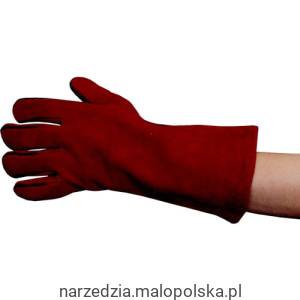 Rękawice robocze skórzane długie czerwone rozm. 11 Tuffsafe TFF9611620K PRO20