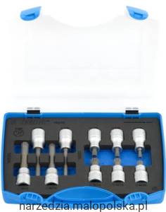 Zestaw nasadek wkrętakowych 1/2" o profilu ZX w plastikowej skrzynce /10 Unior (617125) 192/15