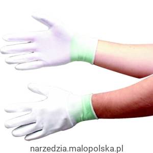 Rękawice o dobrej przyczepności białe rozm. 6 Tuffsafe TFF9616310A