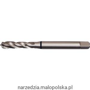 Gwintownik M8x1,25 HSS-E HSS-Co uniwersalny do różnych materiałów 6H nakrój C din371 din376 spiralny nieprzelotowy maszynowy czarny pasek Swisstech SWT1858577X