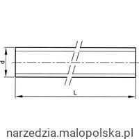 Nakrętka M20x1M BRASS STUDDING Qualfast QFT6398220K