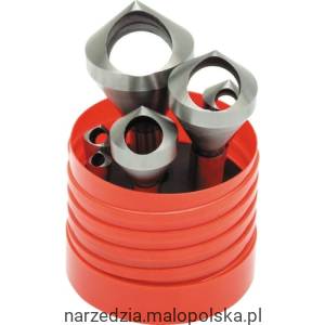 Zestaw pogłębiaczy stożkowych 2-30mm 90 stopni 6szt. kobaltowych HSSE Sherwood SHR0209020B SHR-020-9020B PRO20