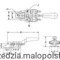 Docisk L165-FU szybkomocujący zapadkowy ATL4434070K ATL-443-4070K