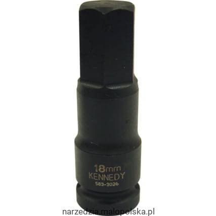 Nasadka udarowa 19mm długa imbusowa hex 1/2"