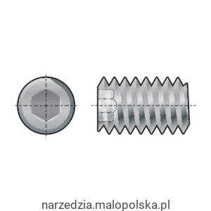 M10x25 wkręt dociskowy płaskie zakończenie (GR-45H) (14.9) Qualfast QFT6023372L QFT-602-3372L