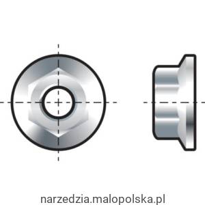 M4 TOOTH FLANGE HEX NUT AA2 Qualfast QFT6400687C QFT-640-0687C