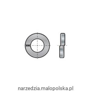 M20 SQUARE SINGLE COIL SPRINGWASHER - BZP DIN 7980 Qualfast QFT6456577A QFT-645-6577A